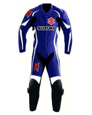 Suzuki Racing Motorcycle Leather Suit