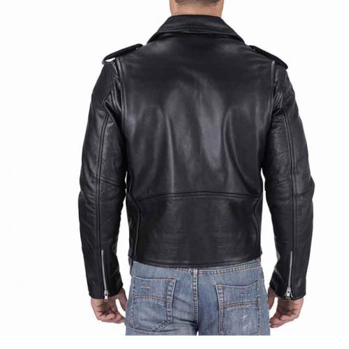 Nomad USA Classic Leather Biker Jacket MotoGp Jackets Free Shipping