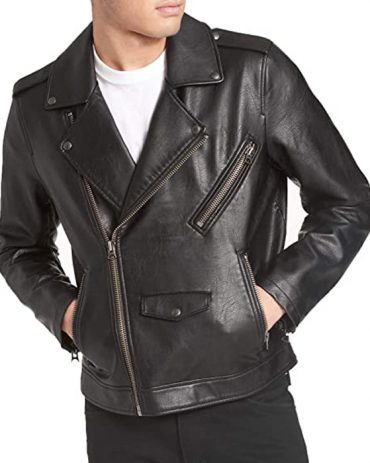 Levi’s Men’s Faux Leather Motorcycle Jacket MotoGp Jackets Free Shipping