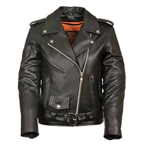 Ladies Motorcycle Leather Jacket Plain Sides MotoGp Jackets Free Shipping