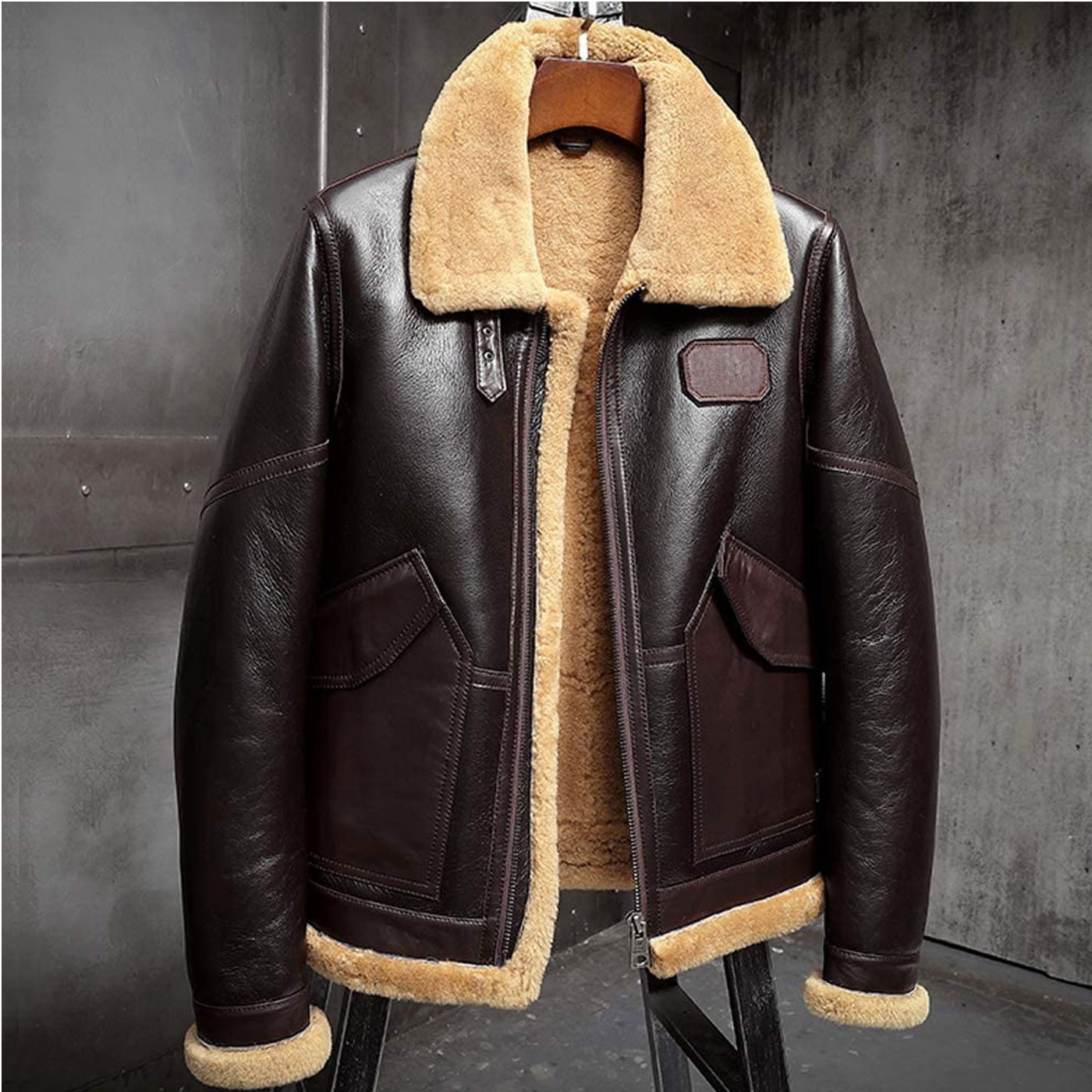 Shop Classic B3 Sheepskin Leather Jacket - Free Shipping | Mr-Styles