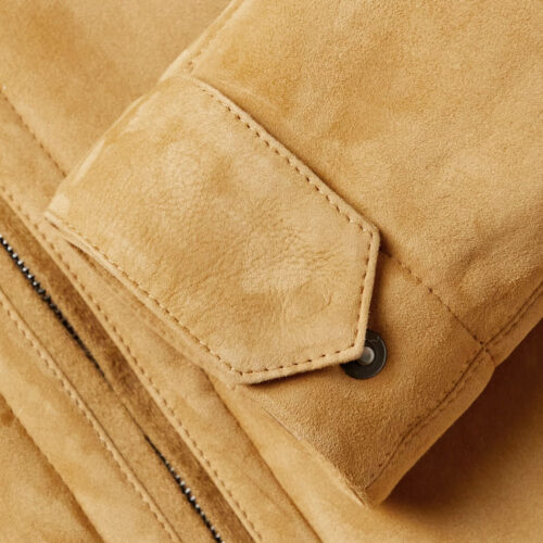 Ravelstone Shearling-Lined Leather Suede Jacket Fashion Jackets Free Shipping