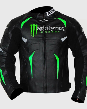 Kawasaki Monster Energy Leather Bike Motor Racing Jacket Motorcycle Collection Free Shipping