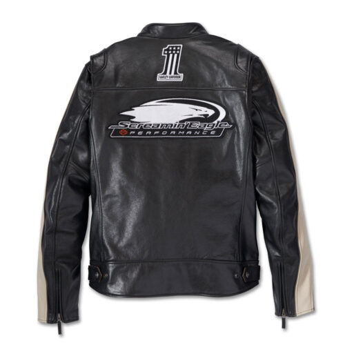 Men’s Enduro Harley Davidson Screamin’ Eagle Leather Jacket Motorcycle Collection Free Shipping