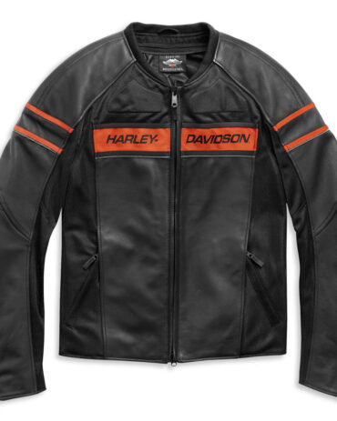 Men’s Harley-Davidson Brawler Leather Jacket Motorcycle Leather jackets Free Shipping