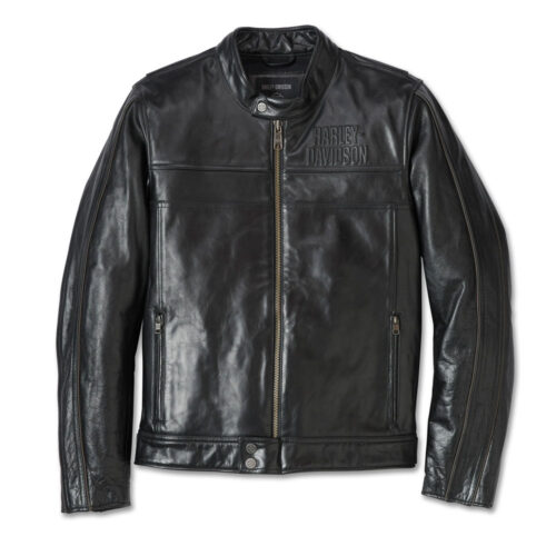 Men’s Harley-Davidson Layering System Cafe Racer Leather Jacket Motorbike Collection Free Shipping