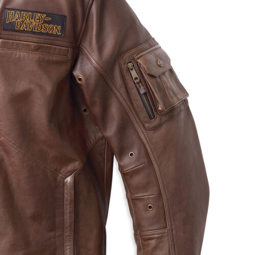 Men’s Ventura Harley Davidson 3-in1 Leather Jacket Motorcycle Collection Free Shipping