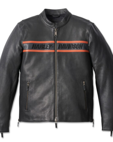 Men’s Victory Harley Davidson Lane II Leather Jacket Motorcycle Collection Free Shipping