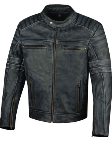 Motorcycle-Genuine-Leather-Black-Jacket-Men