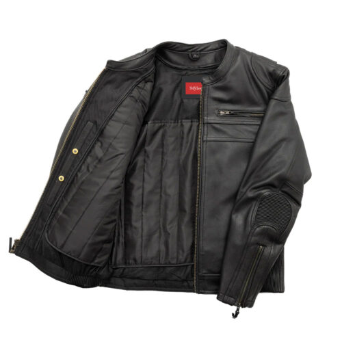 Nemesis Classic Leather Motorcycle Jacket Motorcycle Collection Free Shipping