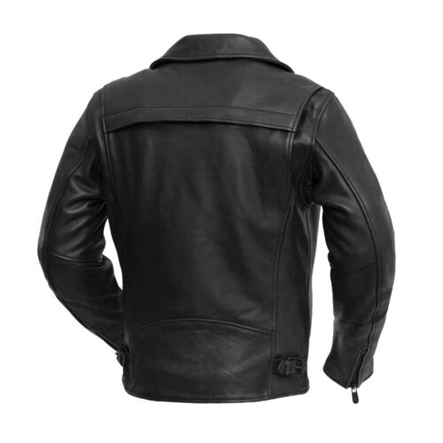 Night Rider Leather Biker Jacket Mens Motorcycle Collection Free Shipping