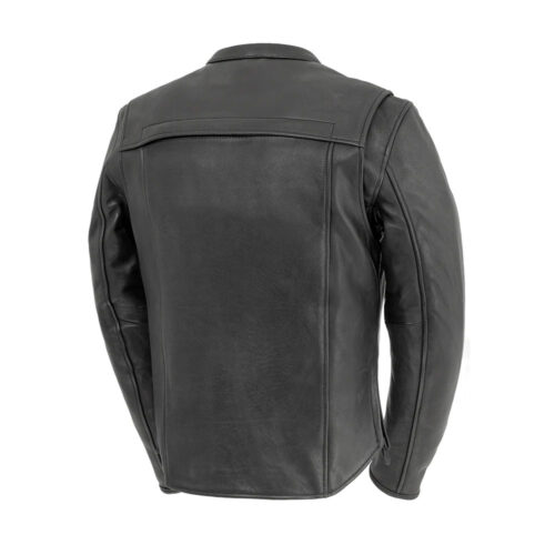 Revolt Mens Leather Riding Jacket Motorcycle Collection Free Shipping