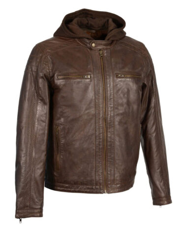 Men's-Brown-Leather-Jacket-with-Removable-Hoodie