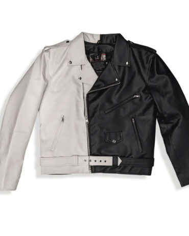 Vegan-Classic-Half-White-Half-Black-Motorcycle-Jacket