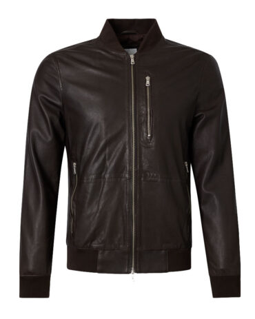 Paul Black Biker Leather Jacket Fashion Jackets Free Shipping