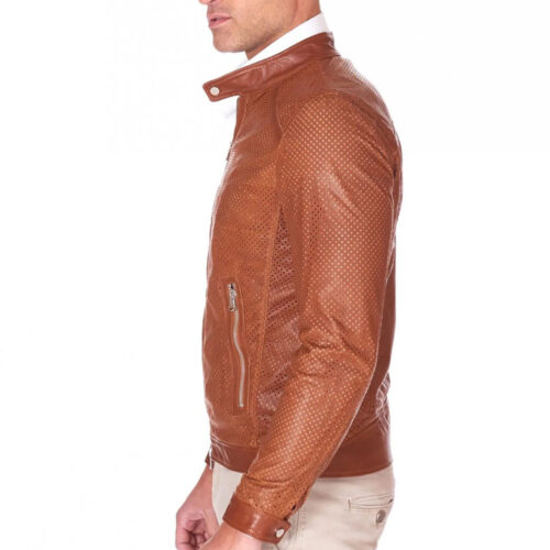 Tan Nappa Brown Vintage Leather Jacket Fashion Jackets Free Shipping