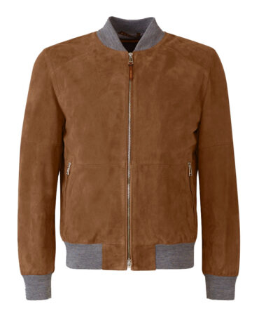 Brown Leather Suede Jacket