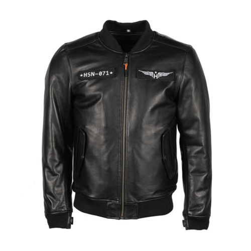 Biker Helstons Black Leather Jacket Fashion Jackets Free Shipping