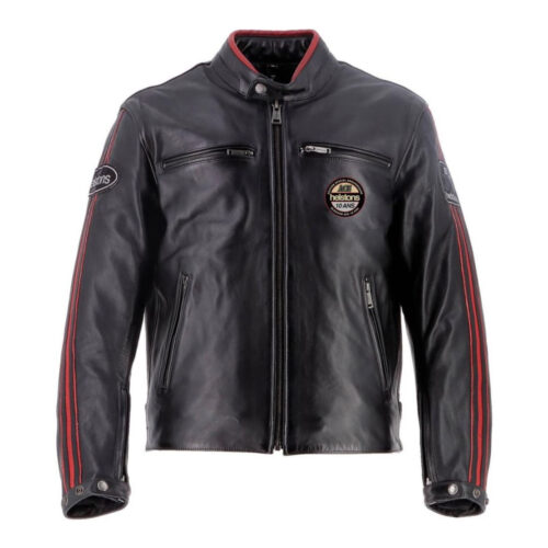 Black MotoExpert Motorcycle Leather Jacket Fashion Jackets Free Shipping