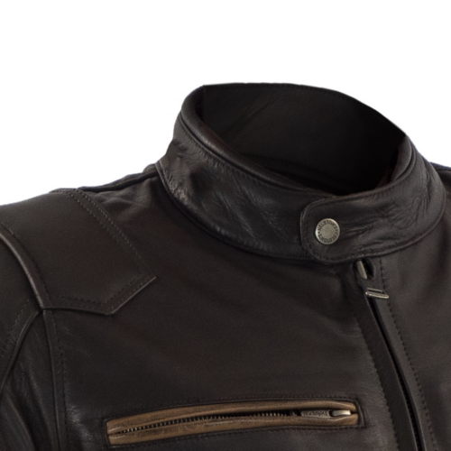 Helstons Black Motorcycle Leather Jacket Fashion Jackets Free Shipping