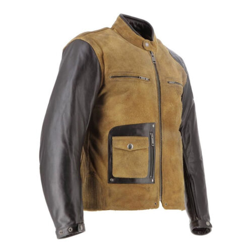 Helston’s MotoExpert Rag Suede Leather Jacket Fashion Jackets Free Shipping