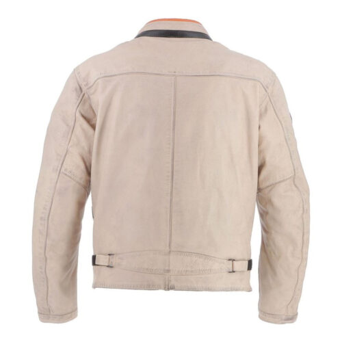 White MotoExpert Motorcycle Leather Jacket Fashion Jackets Free Shipping