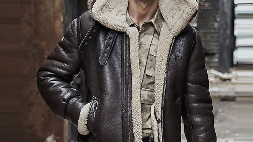 Sheepskin Leather Bomber-Jackets