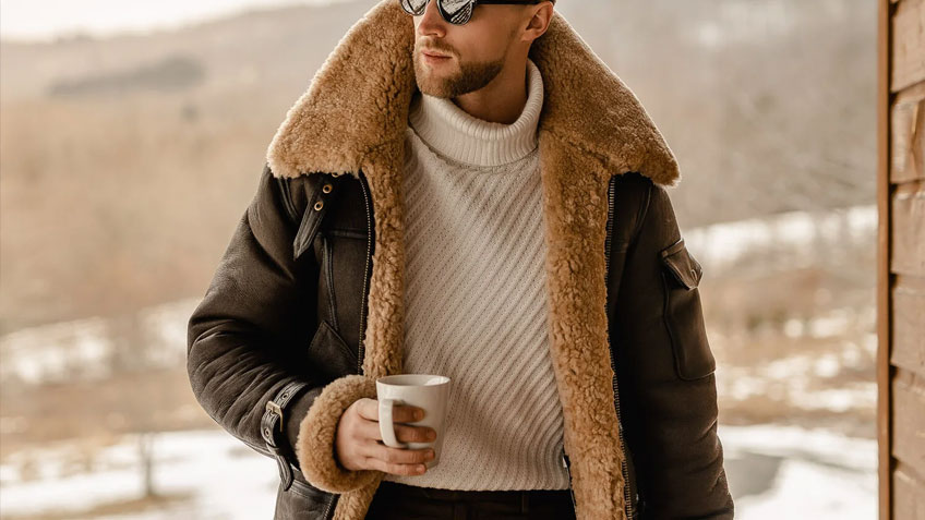 Long Leather Shearling Coats