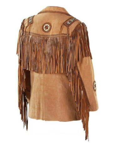Western Style Fringe Leather Jacket