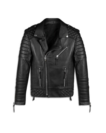 Classic Black Motorcycle Leather Jacket MR Styles Premium Quality Rider Apparel Fashion Jackets Free Shipping
